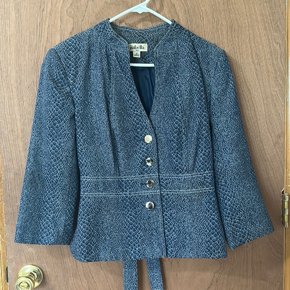 Beautiful Size 12 Snakeskin Pattern (Jacket and Skirt) Suit